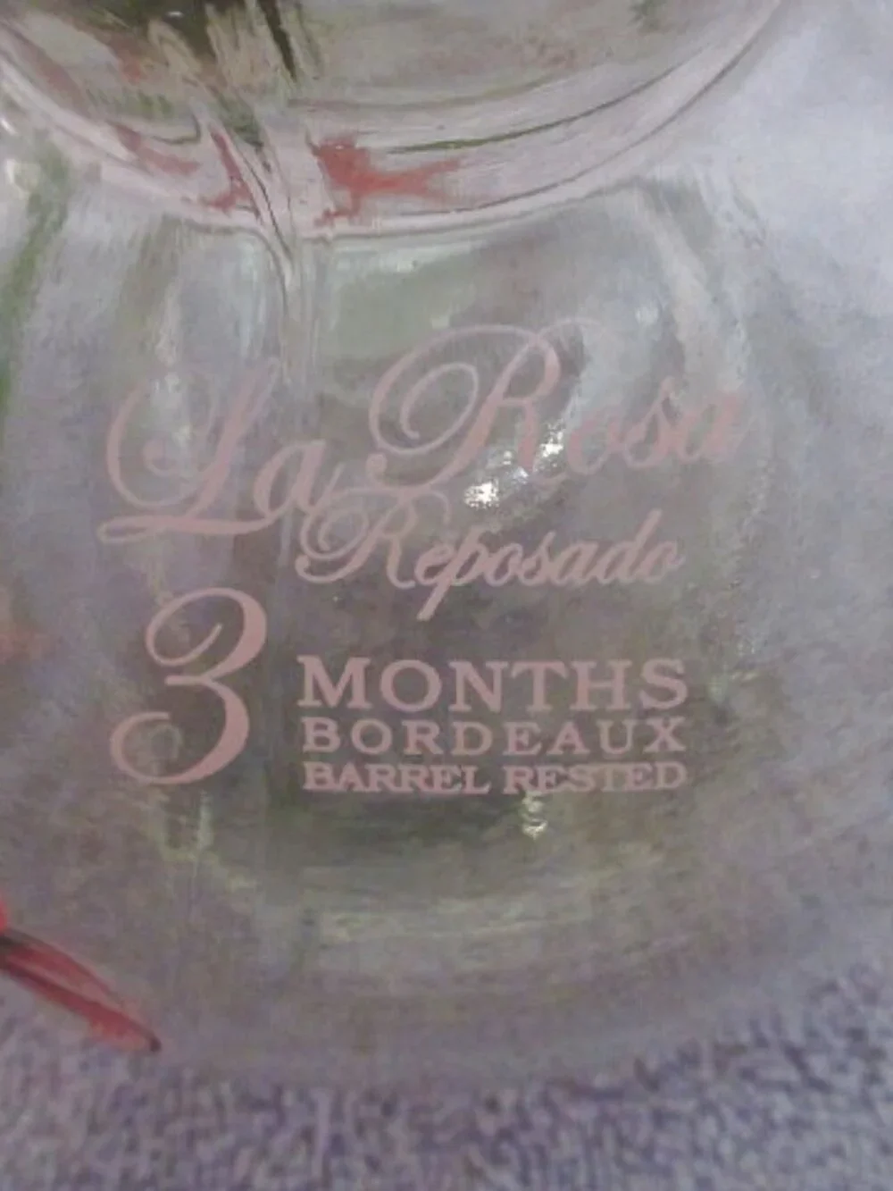 Vtg Asombroso Tequila Floral Decanter Hand Painted Glass Genie Bottle Limited Ed